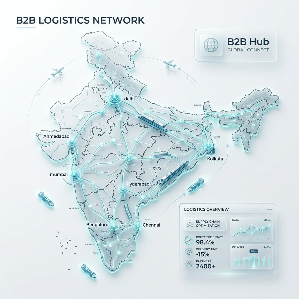 B2B Logistics Illustration